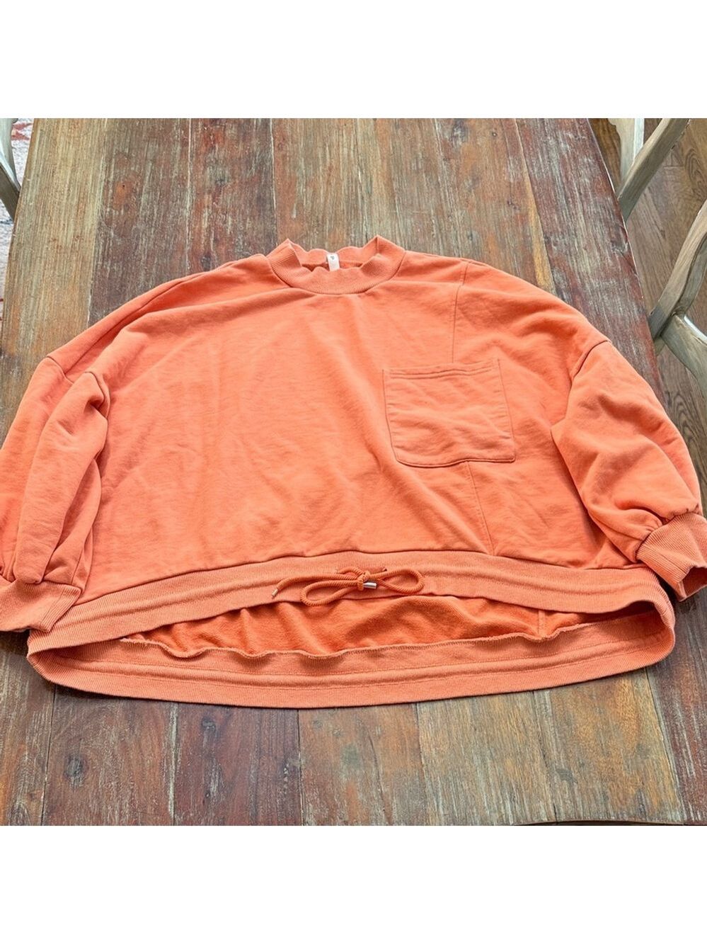 Nap Orange Cropped Crewneck Sweatshirt XXXL